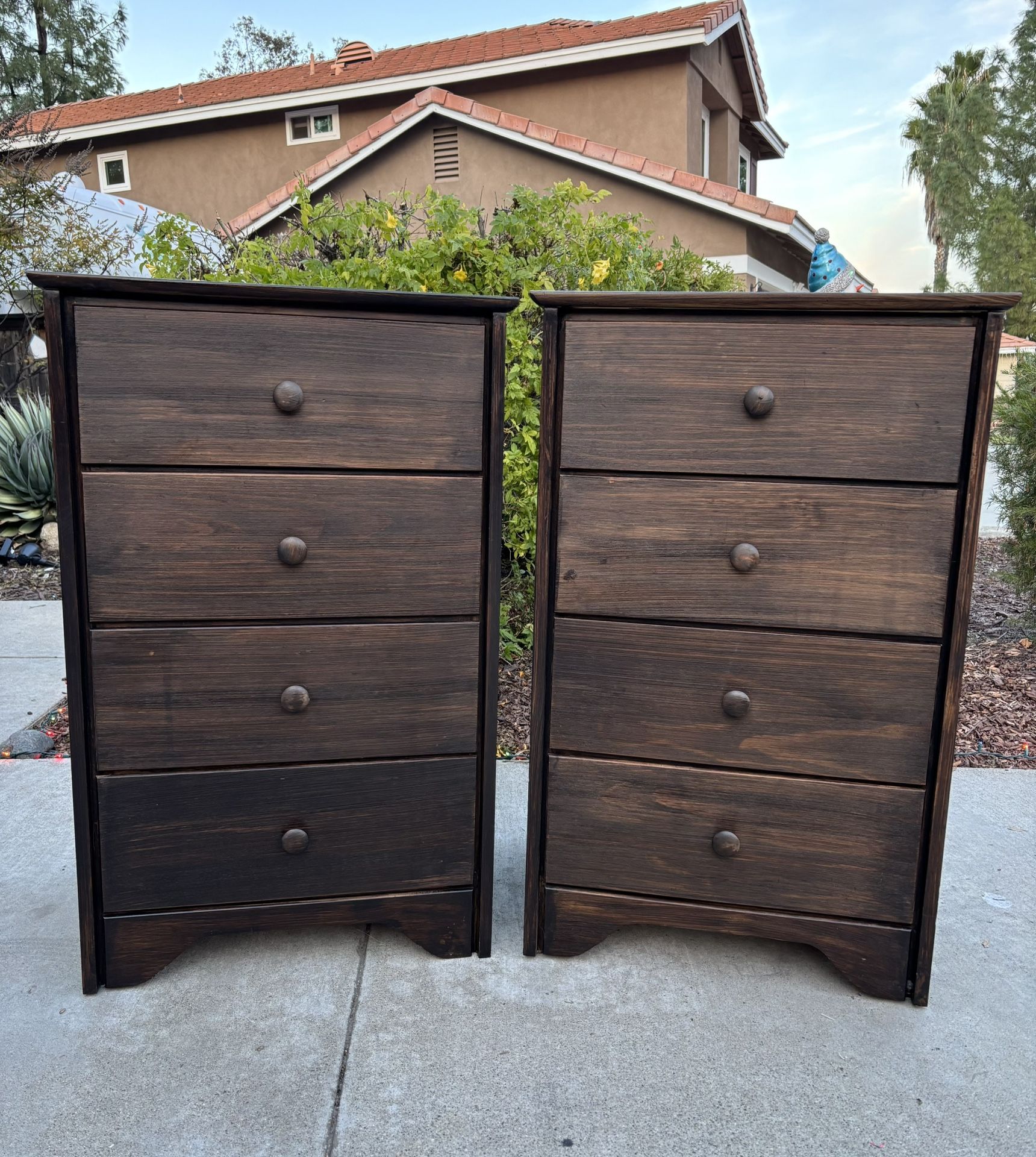 Solid Wood 8 Drawer Dresser Chest of Drawers Nightstand Set USA Made Great