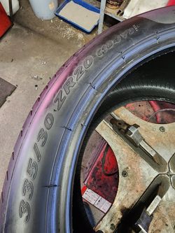 Semi New Pair Lamborghini Original Pirelli Pzero 335/30ZR20 (104Y) L Just$600 Free Installation Only At GM Bros Garage In S El Monte Ca 