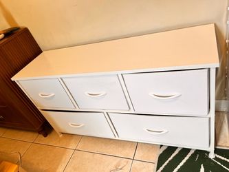 White dresser.