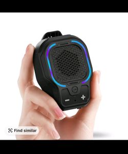 Wearable Bluetooth Speaker Magnetic Clip-On Portable Wireless Speaker with HiFi Sound, ENC Mic, 3 Light Modes, Hands-Free Mini Speaker for Outdoor Wor