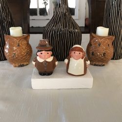Publix Thanksgiving Pilgrims salt and pepper shakers