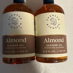 Spenser & Jensen Almond Shower Oil 16.8 Oz 2 Pack