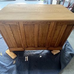 Almost Ready To Be Refinished Wood Desk!