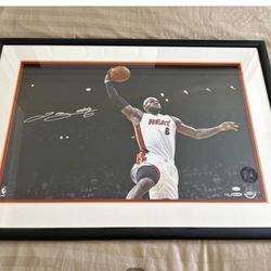 signed lebron james frame 47/50 (can negoiate)