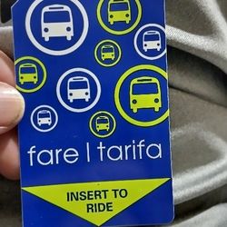 New Monthly Tank Bus Pass** Never Activated 