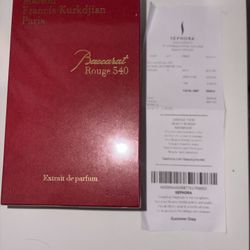 Baccarat Rogue 540 Cologne Eau de Parfum 70ml/ 2.4Oz New Sealed Box With Receipt