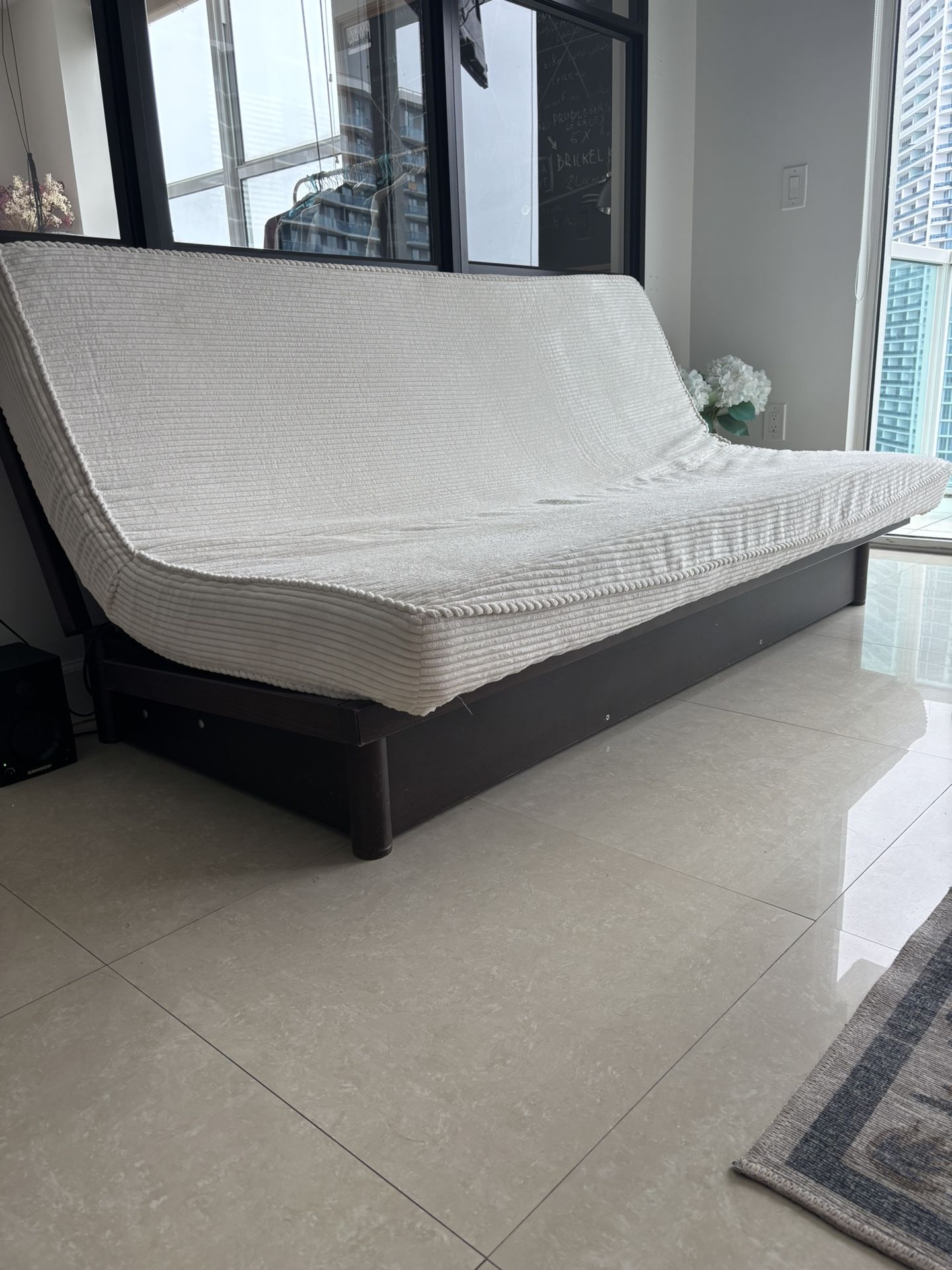 Japanese futon sofa bed with storage