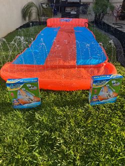 Bestway H2OGO! 18' Triple Water Slip N and Slide Kid's Pool Toys Outdoor SummerFirm $40