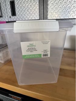 Plastic storage boxes