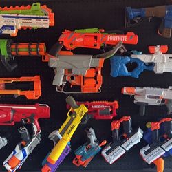 Over 25 Nerf Guns 