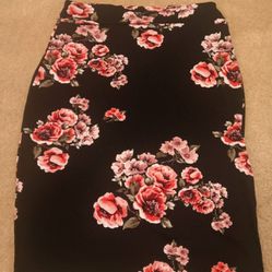 Flowers Dressy Skirt
