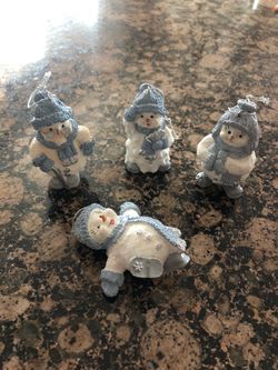 Snow Buddies Hanging Ornaments, all 4 for $15