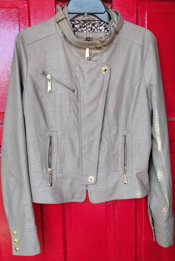 Women Vintage Baby Phat Jacket Size M Taupe