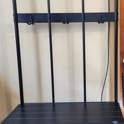 IKEA coat rack with shoe storage black