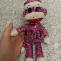 pink sock monkey by TY