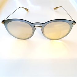 DIOR "ULTIMEF" 53MM SILVER & PINK ROUND AVIATOR SUNGLASSES 🕶 