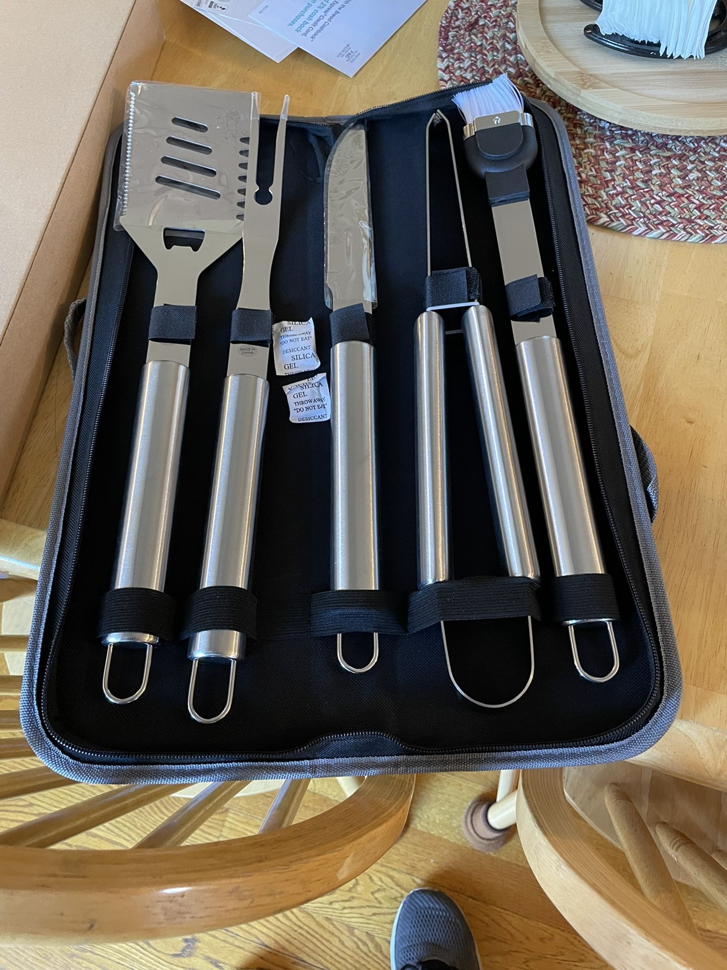 BBQ Grill Set With Carrying Case