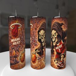 Miami Heat Basketball Tumbler