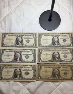 Dollar silver certificates