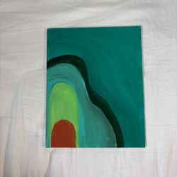 Avocado Acrylic Painting on Canvas Handmade Fruit Painting