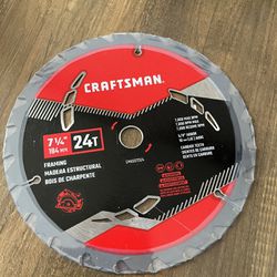 Craftsman 24t 7 1/4” Circular Saw Blade