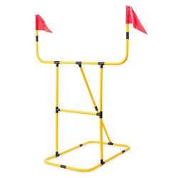 HearthSong Football and Disc Target Kick 'n Toss Set for Kids' Outdoor Active Play