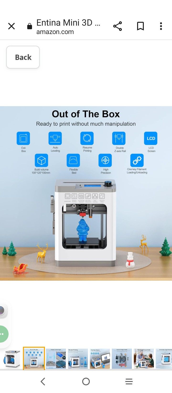 ,3D PRINTER NEW IN BOX ( NOT A TOY)SOFTWARE 