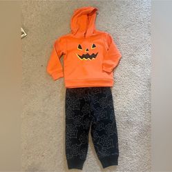 Carter’s 2T Halloween Pumpkin Outfit Costume