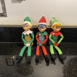3 Elf On The Shelf Elf Mates Dolls