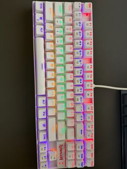 Redragon K552 White RGB Mechanical Gaming Keyboard – Fully Working