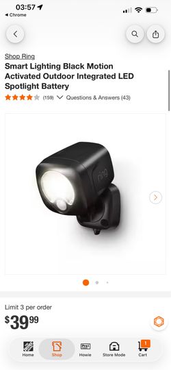 NEW Ring Smart Lighting Battery Spotlight – Motion-Activated Outdoor Security Light