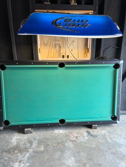 Bud Light LIGHT n Pool Table