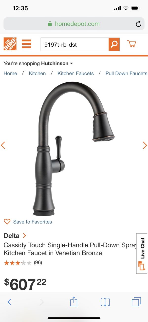 Delta Cassidy Kitchen Touch Faucet For In Medora Ks Offerup