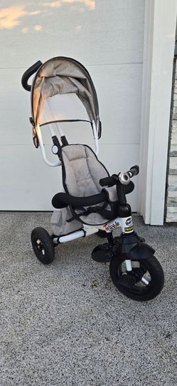 6-In-1 Kids Baby Pushing Tricycle Detachable Bike w/ Canopy Bag