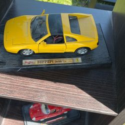 Mounted Ferrari car model