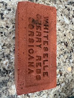 Vintage whiteselle cherry red Corsicana bricks lot of 18