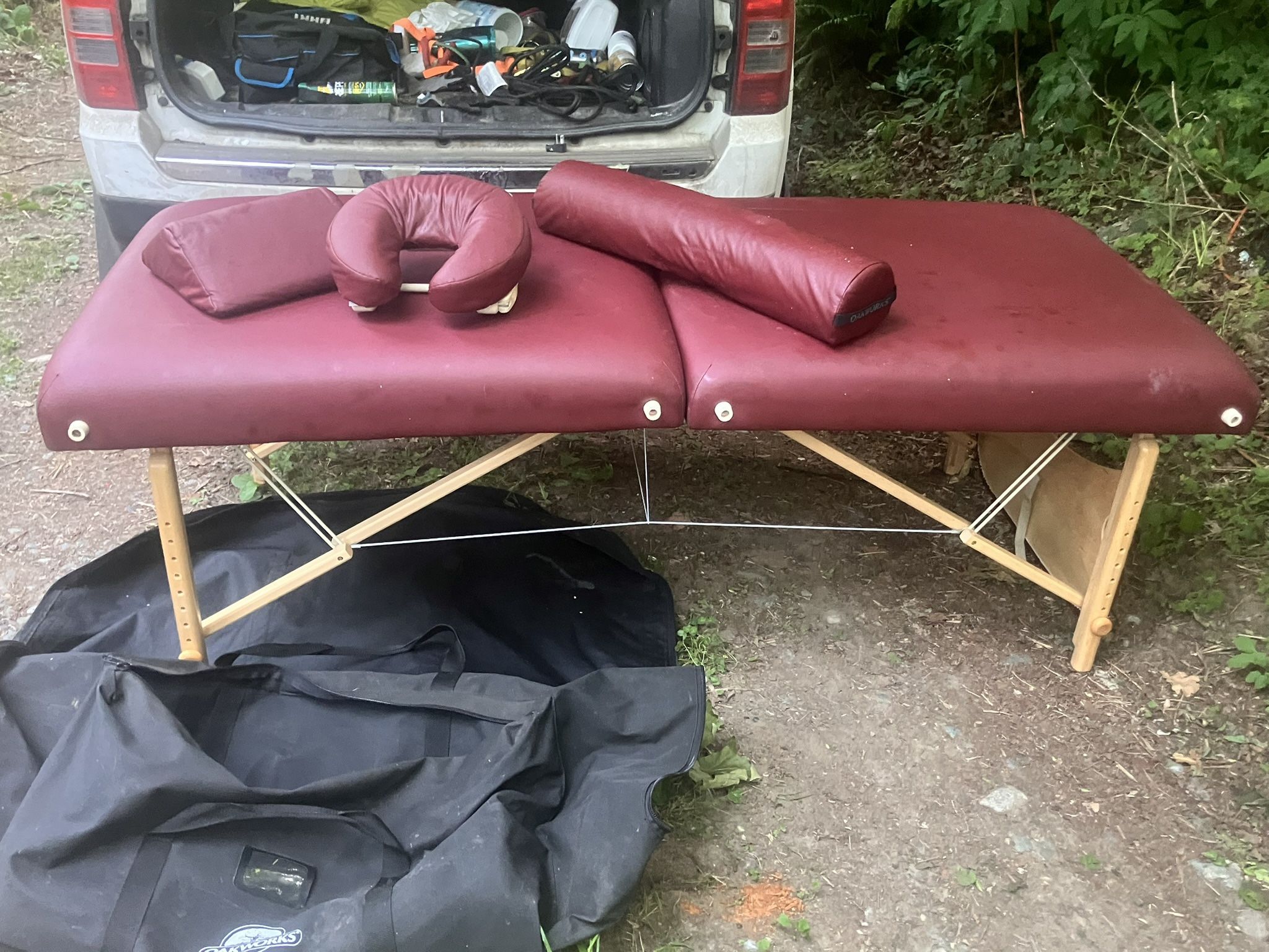 Massage table