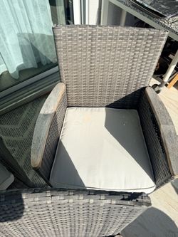 3 Outside chairs