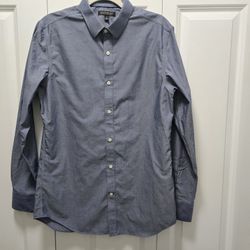 Mens Medium 15-15 1/2 Banana Republic Casual Button Down Slim Fit