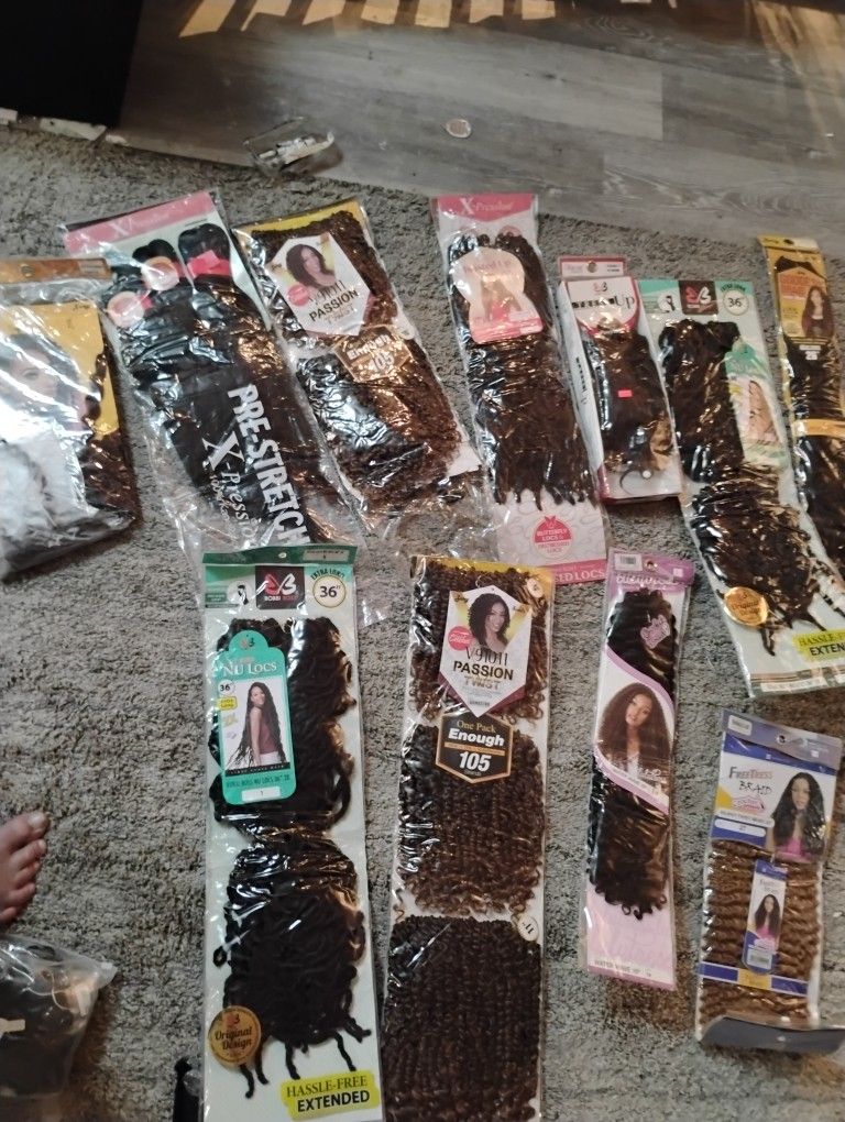 A Bunch Of Hair Extensions For 75 Bucks