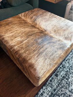 Real Cowhide Ottoman