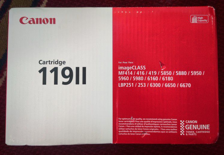 Canon 11911 Genuine High Yield Laser Toner Cartridge  BRAND NEW Sealed
