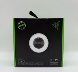 Razer Kiyo Gaming WebCam for PC RZ19-0(contact info removed)-R3U1 4 MP Streaming Camera- Black