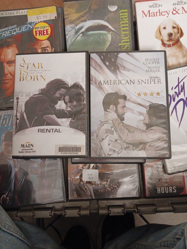 Bradley Cooper "A Star Is Born" & "American Sniper" Dvd