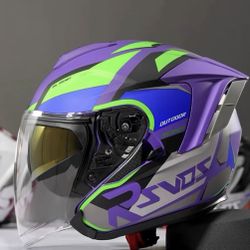Purple Motorcycle Helmet