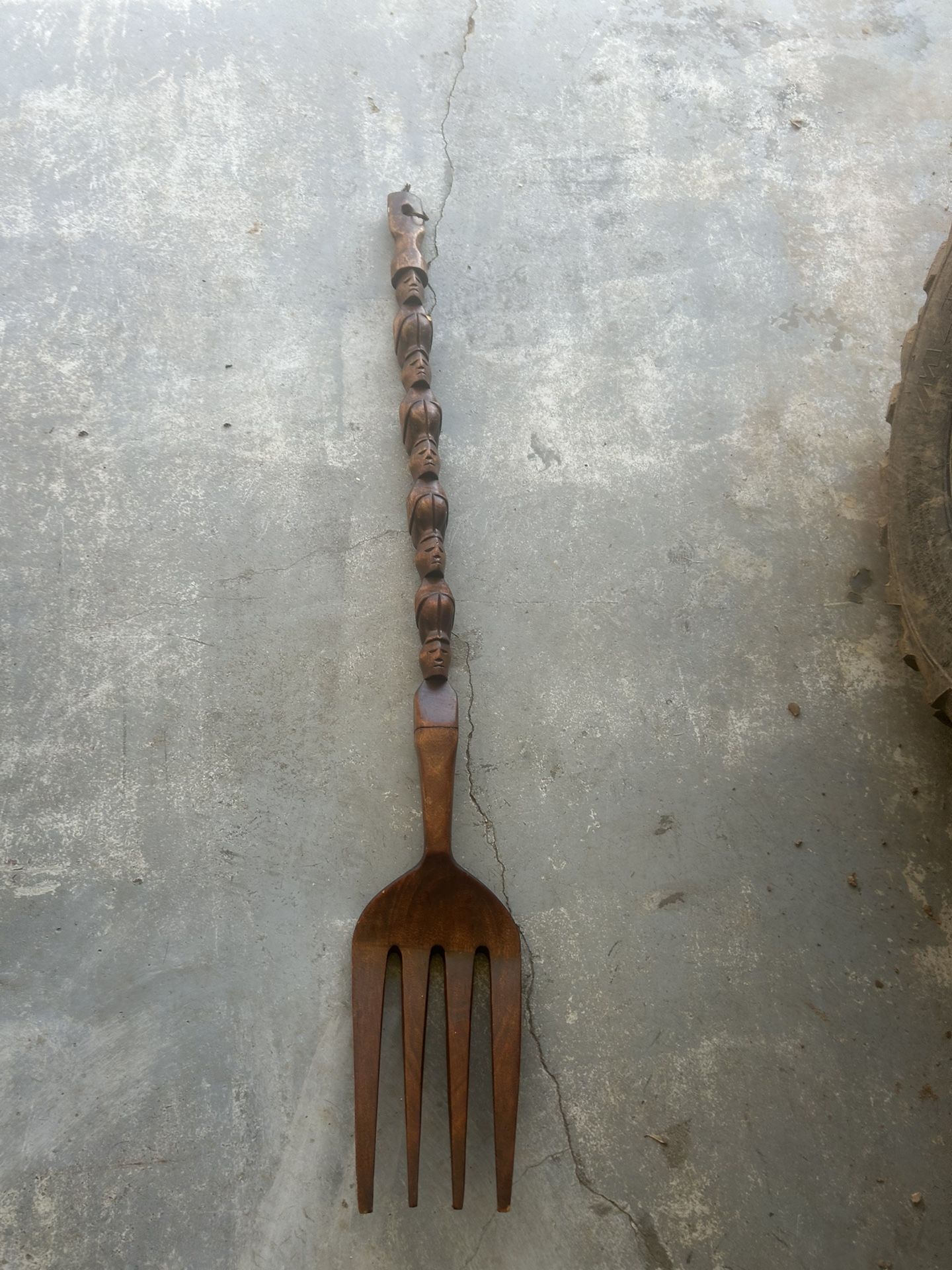 Large Wooden Fork