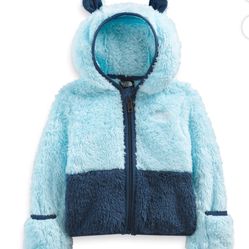 THE NORTH FACE Baby Bear Full Zip Kids Fleece Atomizer Blue 6-12M NWT