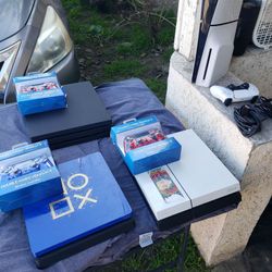 White PS4 500GB $130. Yes $420! The PS5 Slim. Blue PS4 slim 1TB $150!. Yes $420! The PS5. The Black 2020 PS4 Pro $180!. Yes $420! Firm the PS5 Slim