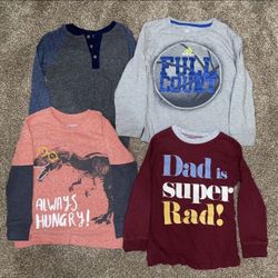 Boys Long Sleeve Shirts (4), size 5