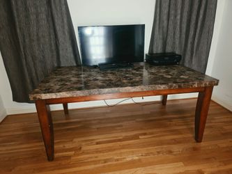 Rectangle Marble Top Table & server